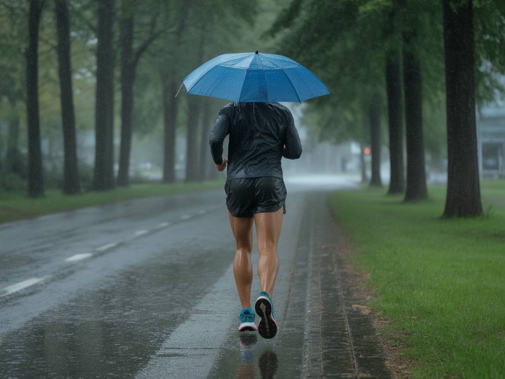 Courir sous la pluie : conseils pour transformer les averses en avantage